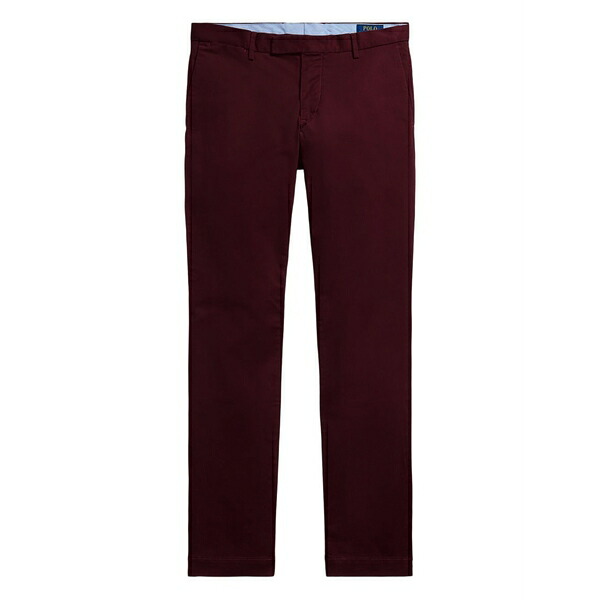 ラルフローレン メンズ 心地好いズボン下 ボトムス Side-pockets flat-front trousers Red