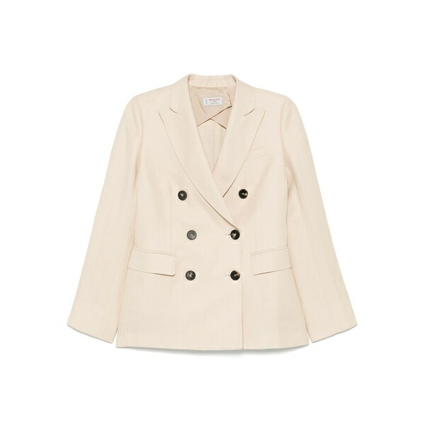 アルベルト ビアーニ レディース 上衣＆上衣 アウター Slub-texture blazer Neutrals