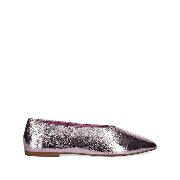 ジェフリー キャンベル レディース サンダル シューズ Metallic-effect leather ballet flats Purple