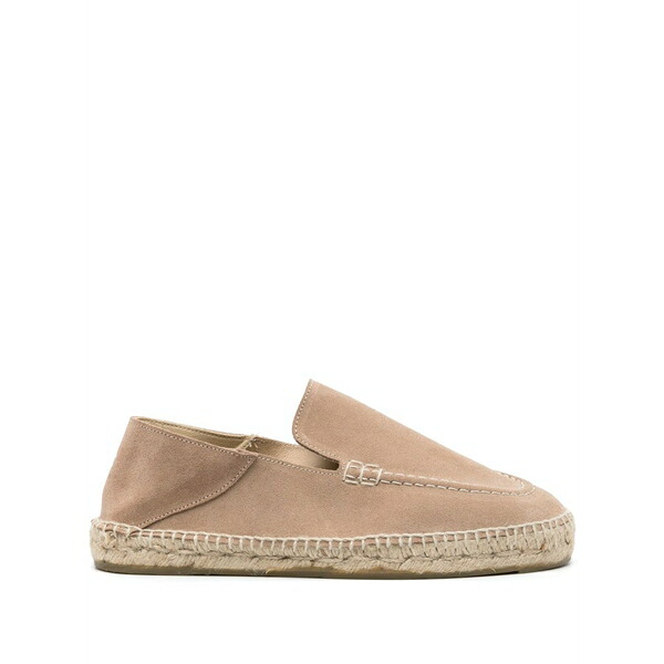 マネビ メンズ サンダル シューズ Suede flat espadrilles Neutrals