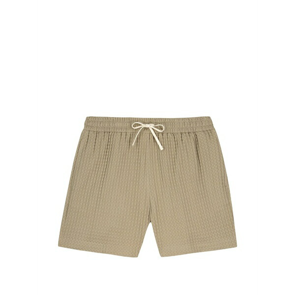 メゾンラビッシュ メンズ カジュアルパンツ ボトムス Waffle-texture deck shorts Neutrals