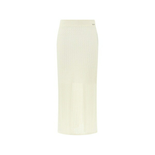 ポールアンドシャーク レディース スコート ボトムス Openwork-knit linen MIDI skirt Neutrals