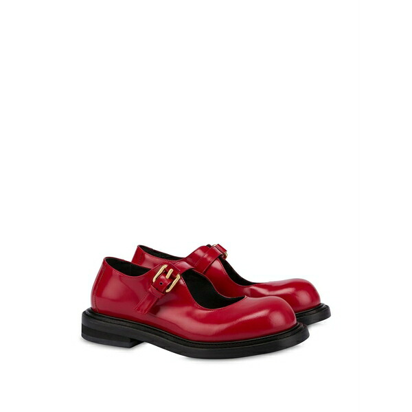 モスキーノ レディース スリッポン・ローファー シューズ Olivia buckled loafers Red