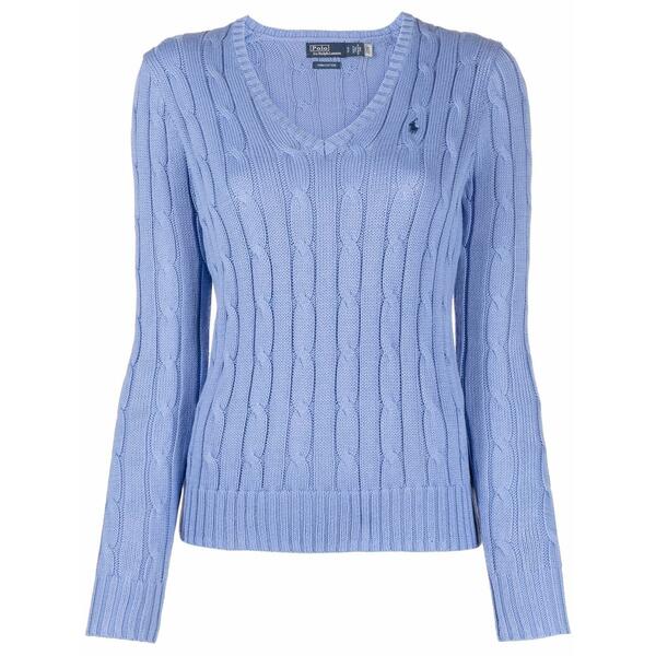 ラルフローレン レディース 編み物\u0026スウェーター アウター Cable-knit sweater Blue