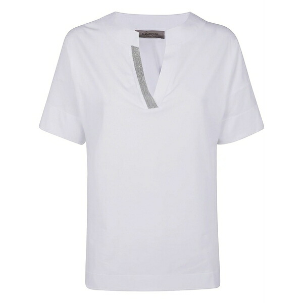 ディー・エクステリア レディース スポーツシャツ トップス Jersey polo top White