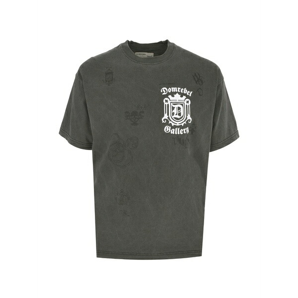 ドムレベル メンズ プルオーバー トップス Lion crest print t-shirt Grey