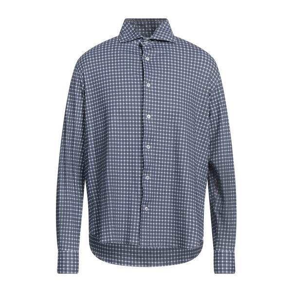 【送料無料】 フェデーリ メンズ シャツ トップス Shirts Blue|asty