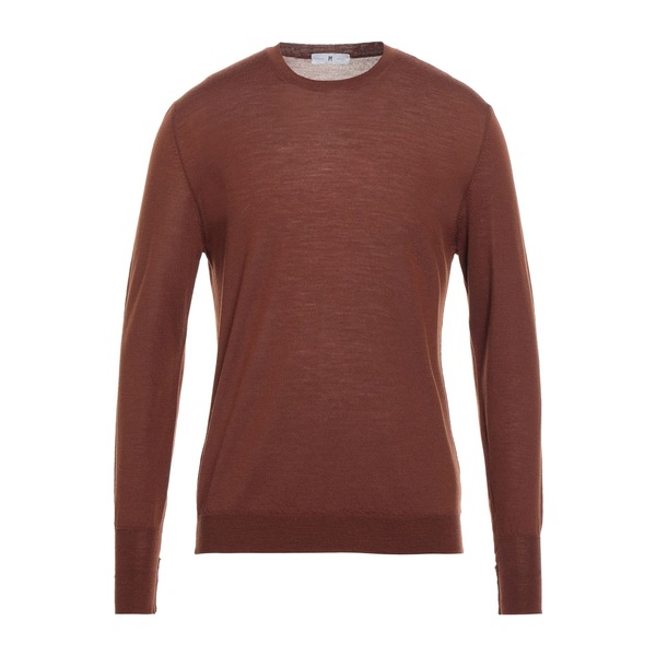 【貨物輸送無料】 PTトリノ メンズ 編み物\u0026プルオーバー アウター Sweaters Brown