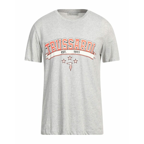 【送料無料】 トラサルディ メンズ Tシャツ トップス T-shirts Grey
