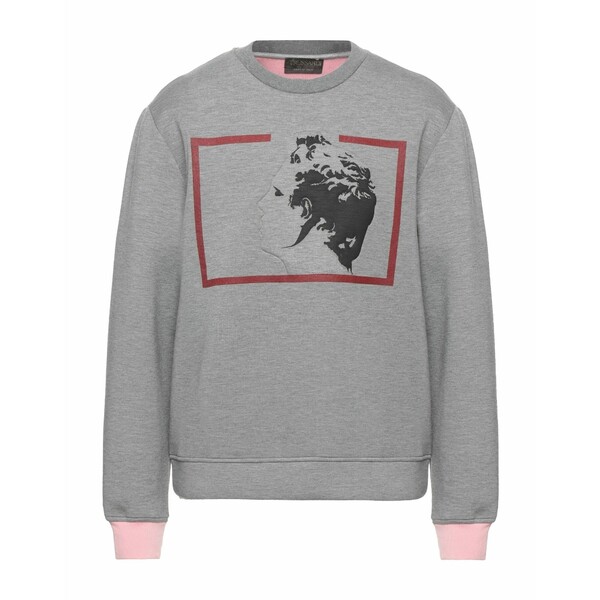 【貨物輸送無料】 トラサルディ メンズ パーカー・スウェットシャツ アウター Sweatshirts Grey