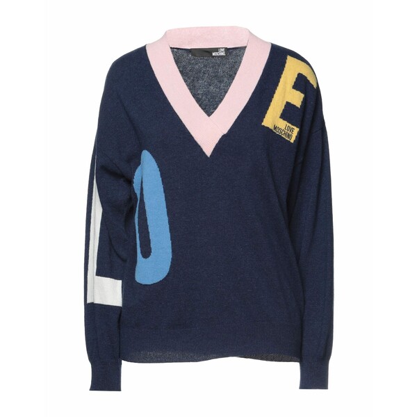 【送料無料】 モスキーノ レディース ニット&セーター アウター Sweaters Blue