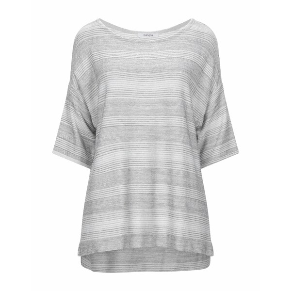 【貨物輸送無料】 カングラ  レディース 編み物\u0026プルオーバー アウター Sweaters Grey トップス-レディースファッション-ニット・セーター