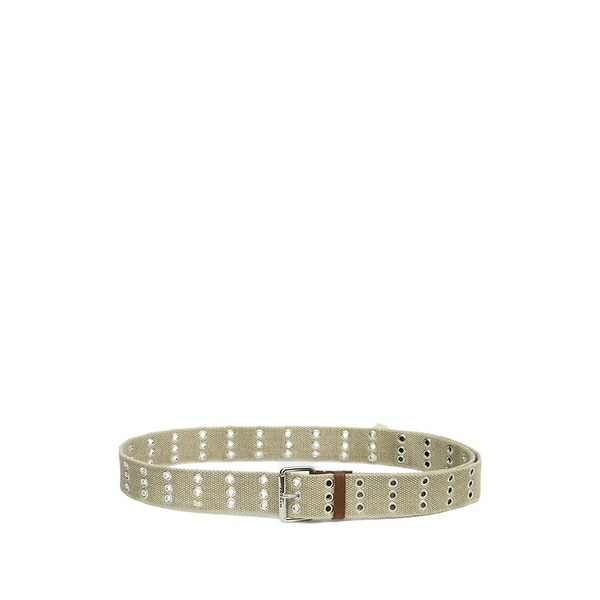イザ呼びりん マラン レディース 胴締め 佩び物 Fatsa eyelets-embelishment belt Neutrals
