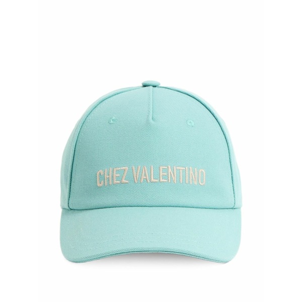 ヴァレンティノ ガラヴァーニ メンズ 帽子 アクセサリー Chez embroidered baseball cap Blue｜asty