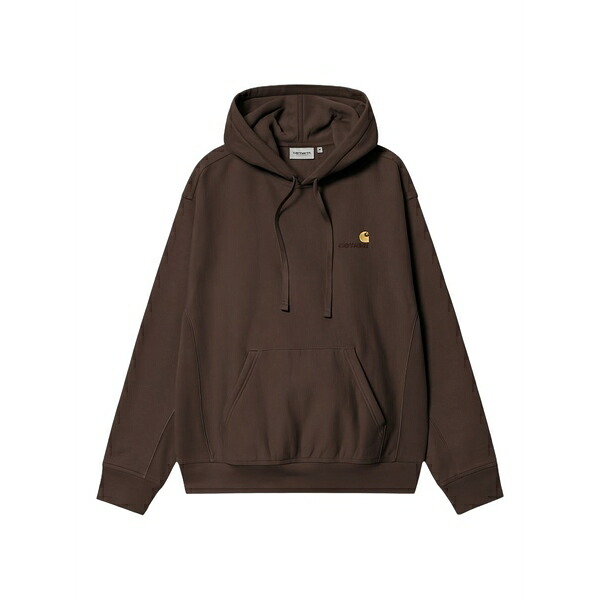 鉄道車両ハート型 メンズ パーカー・スウェットシャツ アウター Pocket hoodie Brown