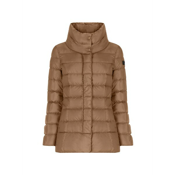 ピューテリー レディース 上衣＆上衣 アウター High-neck logo patch jacket Neutrals
