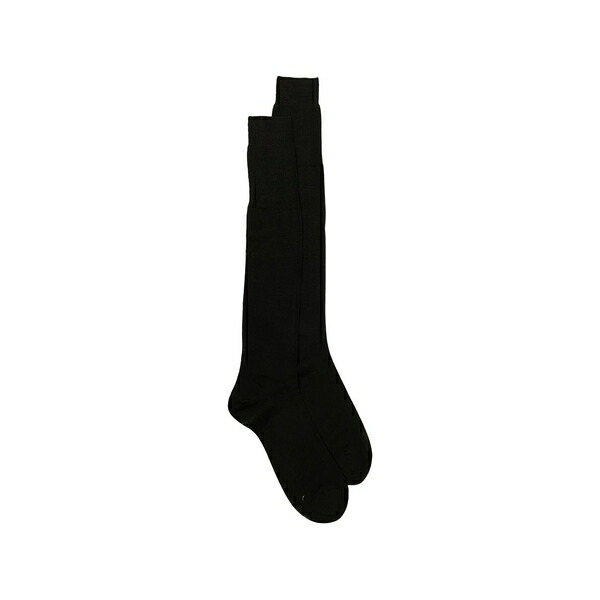 ゼニア メンズ ソックス アンダー御召しもの Logo-print socks Brown