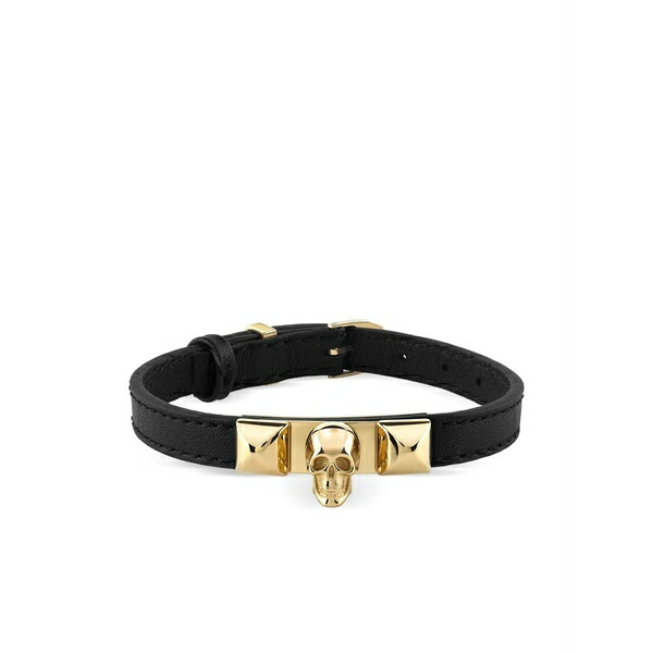 フィリッププレイン メンズ ブレスレット・バングル・アンクレット アクセサリー Enigma bracelet Black|asty