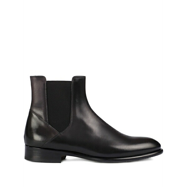 ドンカルズ メンズ ブーツ シューズ Elastic-panel leather chelsea boots Black 靴-ブーツ-その他