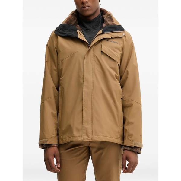 コロンビア メンズ 上衣＆上衣 アウター Zipped reversible hooded jacket Neutrals
