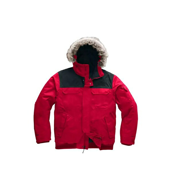 ノースフェイス メンズ ジャケット&ブルゾン アウター Gotham iii faux-fur trim jacket Red|asty