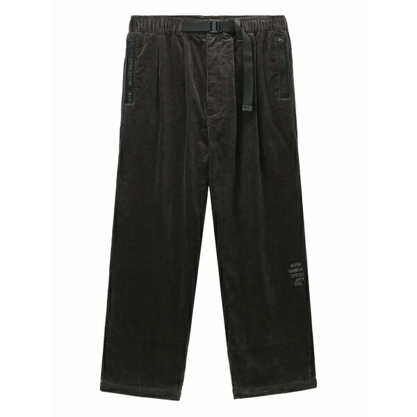 アルファインダストリーズ メンズ 心地好いズボン下 ボトムス Pleated corduroy trousers Grey