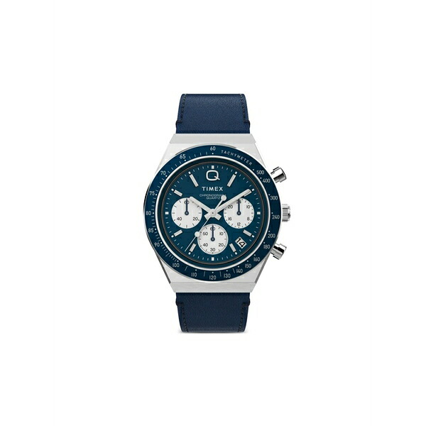 タイ王国メックス メンズ ウオッチ 付属品 Q timex chronograph 40粍 Blue メンズ腕時計-腕時計