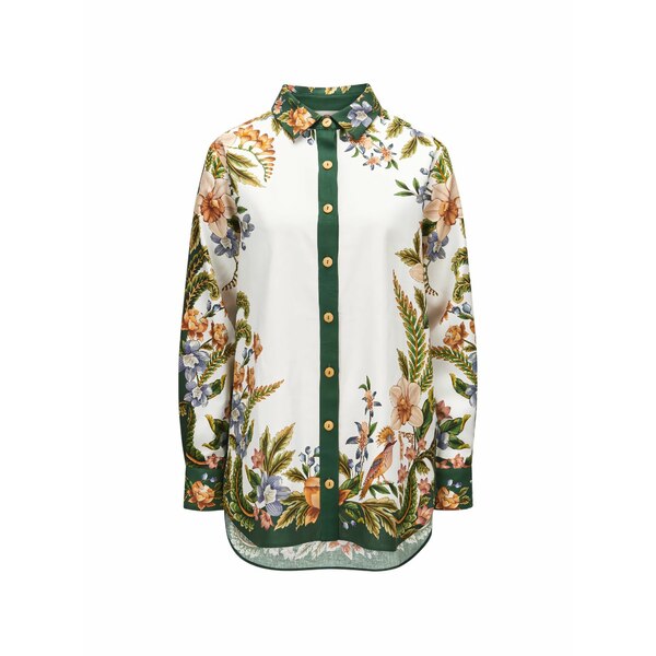 ファーム リオ レディース シャツ トップス Floral print shirt White｜asty