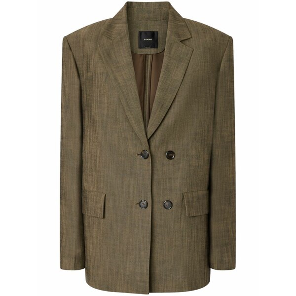 ピンコ レディース ジャケット＆ブルゾン アウター Decorative buttons blazer Brown｜asty