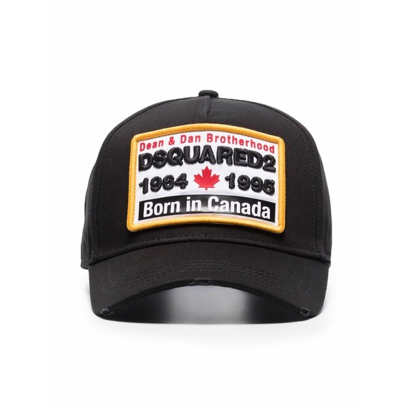 ディースクエアード メンズ かぶり笠 付属品 Born インチ canada baseball cap Black