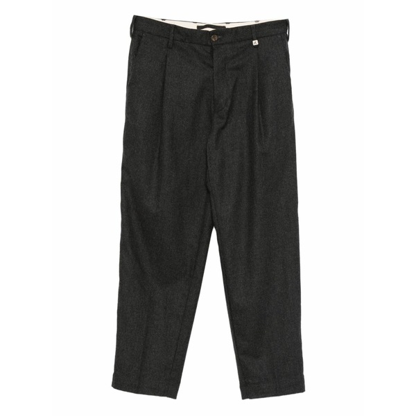 ミース メンズ カジュアルパンツ ボトムス Pleated trousers Black|asty