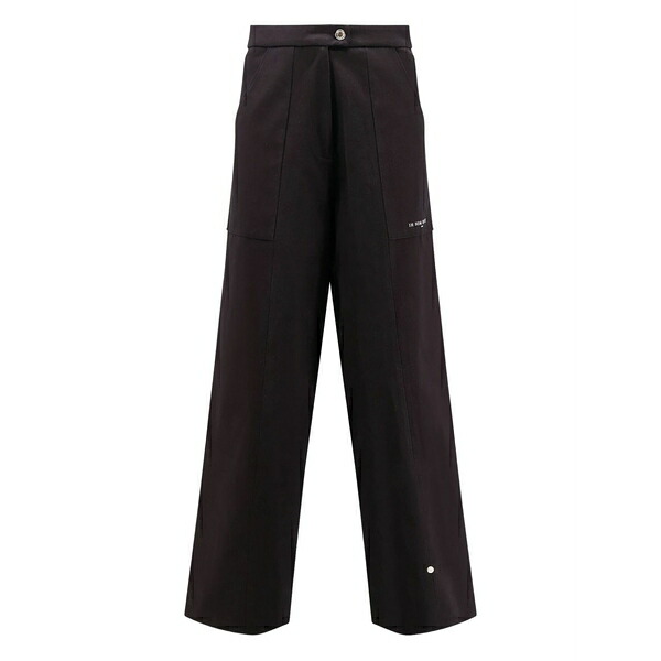 インノミネイト メンズ カジュアルパンツ ボトムス Logo-print trousers Black｜asty