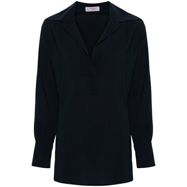 アルベルト ビアーニ レディース シャツ トップス V-neck blouse Blue｜asty
