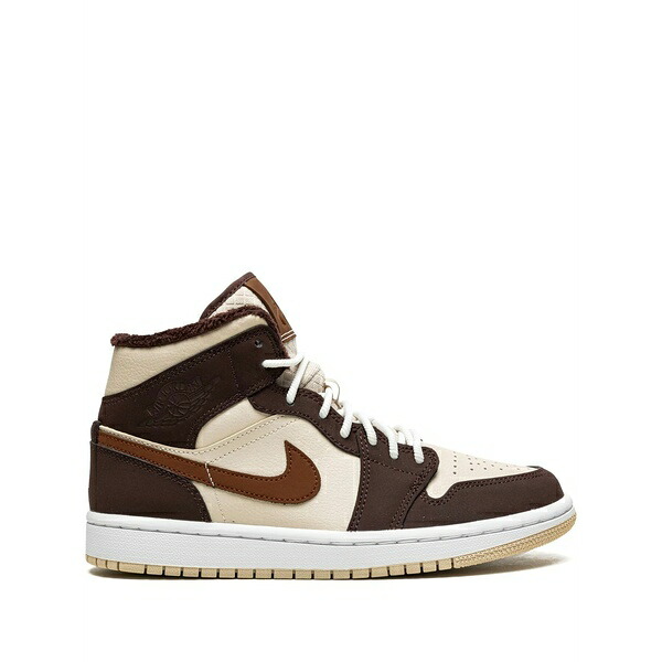 ジョーダン レディース スニーカー シューズ Air jordan 1 mid se "brown basalt fleece" sneakers Brown｜asty