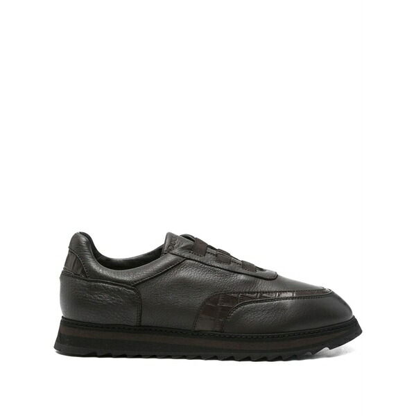ドンカルズ メンズ スニーカー シューズ Rodrigo panelled sneakers Brown|asty