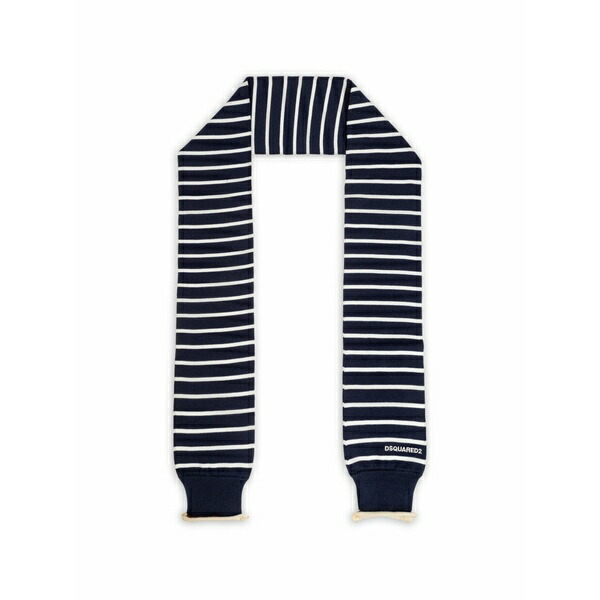 ディースクエアード メンズ えり巻き・袈裟・えり巻き 付属物 Striped scarf Blue