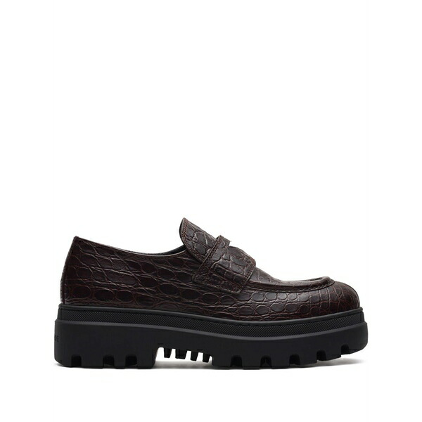カーシュー レディース スリッポン・ローファー シューズ Crocodile effect moccasins Purple