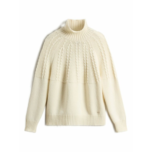 ウール リッチ レディース ニット&セーター アウター Cable-knit turtleneck sweater White|asty