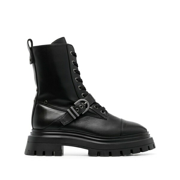 スチュアート ワイツマン レディース ブーツ シューズ Maverick bedford moto leather boots Black|asty
