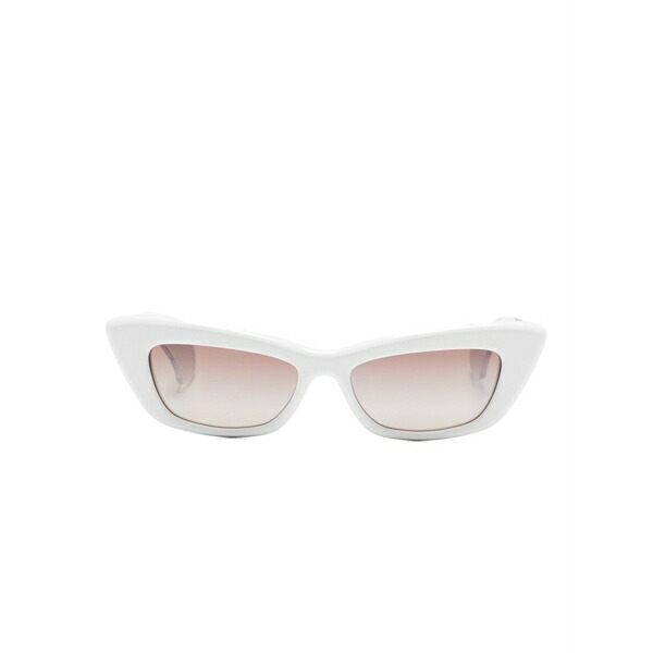 アクアズーラ レディース サングラス＆アイウェア アクセサリー Cat-eye sunglasses White｜asty