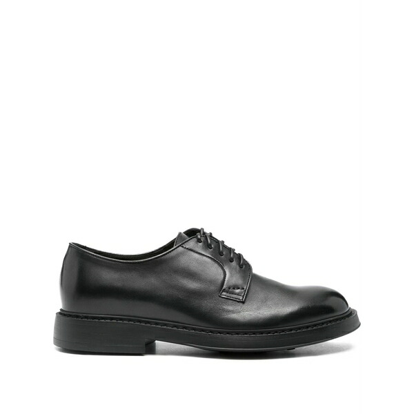 ドンカルズ メンズ 御召しものシューズ シューズ Leather derby shoes Black