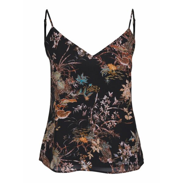 ラジャンス レディース カットソー トップス Silk top Black｜asty