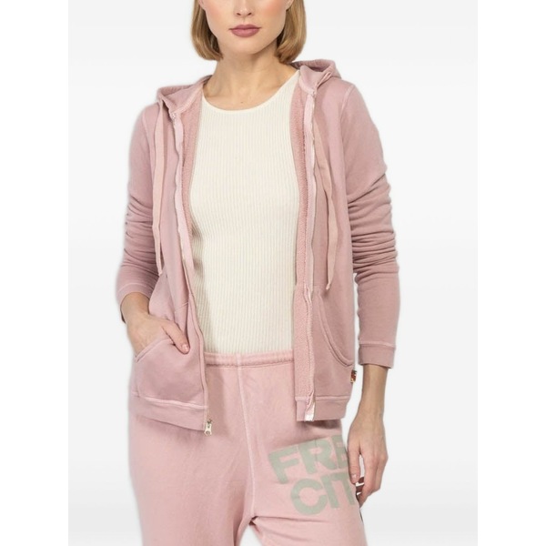 フリーシティ レディース パーカー・スウェットシャツ アウター Zip-up hoodie Pink|asty