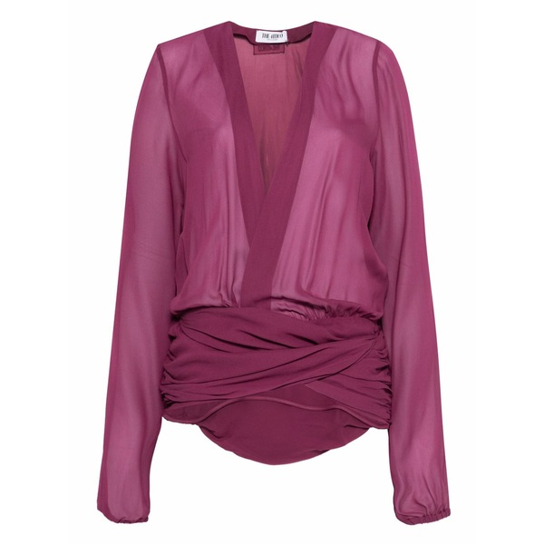 ジ アティコ レディース シャツ トップス V-neck blouse Purple｜asty