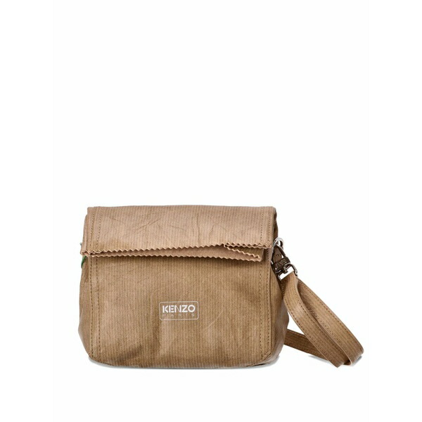 ケンゾー メンズ トートバッグ 御徒面子 Paper leather shoulder bag Brown