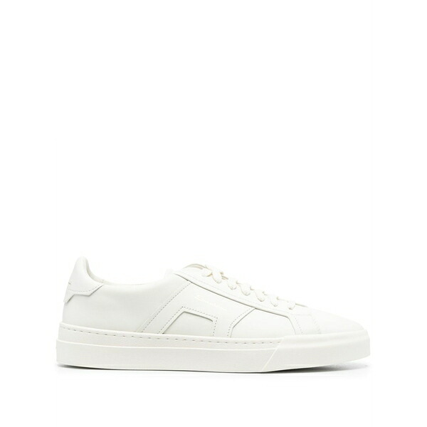 サントーニ メンズ スニーカー シューズ Logo-print panelled-design sneakers Neutrals|asty