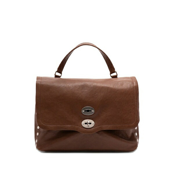 ザネラート レディース ショルダーバッグ 御徒面子 Medium postina shoulder bag Brown
