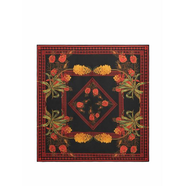 ブルマリン レディース えり巻き・袈裟・えり巻き 付属品 Floral-print scarf Black