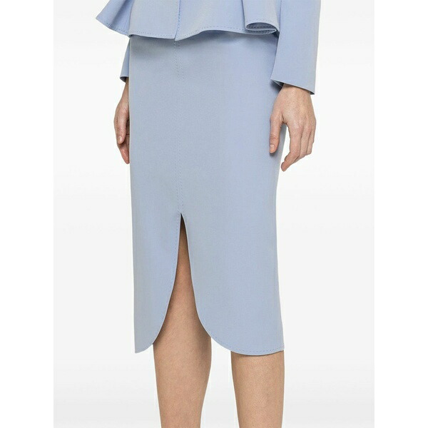 ニッサ レディース スコート ボトムス High-waisted pencil MIDI skirt Blue レディースファッション-ボトムス-スカート