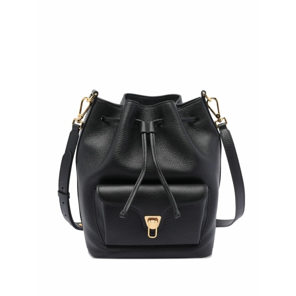 コチネレ レディース うしろ側容器に並べる・背嚢 御徒面子 Beat drawstring backpack  Black